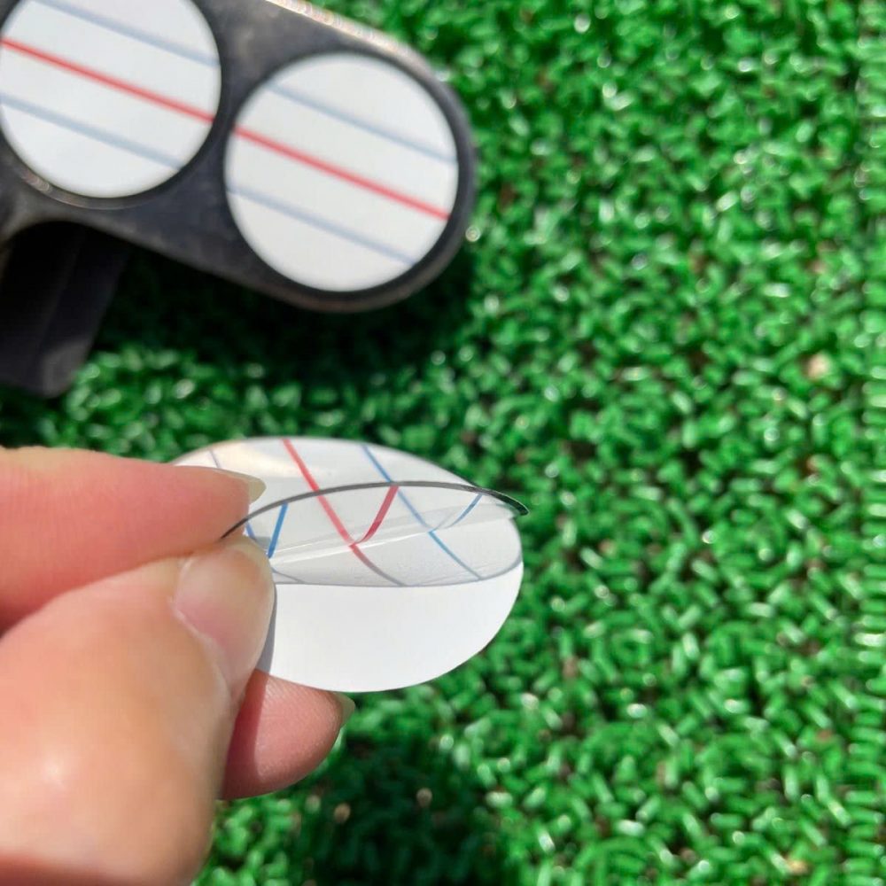 Phiên bản 3 đường kẻ xanh - Miếng dán 3 dòng kẻ cho putter Odyssey 2-ball ( loại 38mm) - Image 3